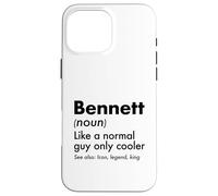 Custodia per iPhone 16 Pro Max Bennett Like A Normal Guy Only Cooler Legend King Nome