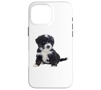 Custodia per iPhone 16 Pro Max Bernedoodle Dog Mini Bernedoodle Super Cute Canine