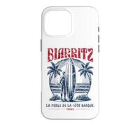 Custodia per iPhone 16 Pro Max Biarritz France Surf Summer - Stampa invecchiata