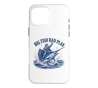 Custodia per iPhone 16 Pro Max Big Fish Bad Plan Capitano della pesca in acqua salata