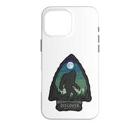 Custodia per iPhone 16 Pro Max Bigfoot Arrowhead Sasquatch Scopri la grafica del cielo notturno