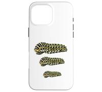 Custodia per iPhone 16 Pro Max Black Swallowtail Caterpillar Studio Papilio Polyxenes Larva