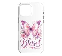 Custodia per iPhone 16 Pro Max BLESSED - Women's Christian Faith Jeremiah 17:7 Bible-Based