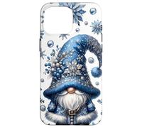 Custodia per iPhone 16 Pro Max Blue Winter Gnome For Mom Cute Aesthetic Snowflake Patterns