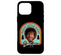 Custodia per iPhone 16 Pro Max Bob Ross Little Trees Badge