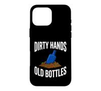 Custodia per iPhone 16 Pro Max Bottle Digging Dirty Hands Old Bottles Antique Hunting