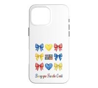 Custodia per iPhone 16 Pro Max Bourgogne Franche Comté Coquette Bow Girls