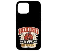 Custodia per iPhone 16 Pro Max Boxing Hits Different Vintage
