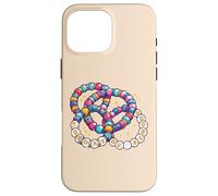 Custodia per iPhone 16 Pro Max Braccialetti con perline per il 100° giorno di scuola, 100 giorni, per donne, ragazze e bambini