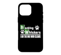 Custodia per iPhone 16 Pro Max Breaking Whiskers Cat Sono io quello che pulisce