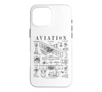 Custodia per iPhone 16 Pro Max Brevetto aereo pilota aeroplano Wright Brothers