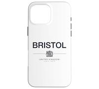 Custodia per iPhone 16 Pro Max Bristol città natale West Country Inghilterra Regno Unito