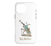 Custodia per iPhone 16 Pro Max Bug Watcher Carino Bug con telescopio