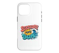 Custodia per iPhone 16 Pro Max Bum di compleanno | Retro Groovy Sun Ocean Beach Estate