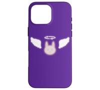 Custodia per iPhone 16 Pro Max Bunny in Heaven with Halo Cute Kawaii Y2K 90s Arcangelo