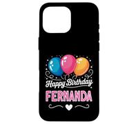 Custodia per iPhone 16 Pro Max Buon compleanno Fernanda