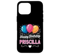 Custodia per iPhone 16 Pro Max Buon compleanno Priscilla