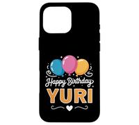 Custodia per iPhone 16 Pro Max Buon compleanno Yuri