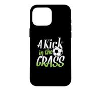Custodia per iPhone 16 Pro Max Calcio da calcio "Kick In The GrASS"