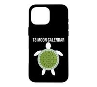Custodia per iPhone 16 Pro Max Calendario lunare con 13 tartarughe lunari e conchiglie