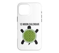 Custodia per iPhone 16 Pro Max Calendario lunare con 13 tartarughe lunari e conchiglie