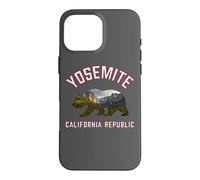 Custodia per iPhone 16 Pro Max California Republic Bear Yosemite Valley National Park Flag