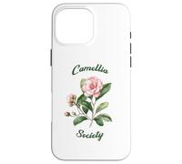 Custodia per iPhone 16 Pro Max Camellia Society Giardinieri di fiori Arte botanica