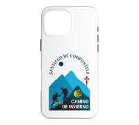Custodia per iPhone 16 Pro Max Camino de Invierno Coppia Pellegrini Santiago Compostela 2026