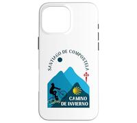 Custodia per iPhone 16 Pro Max Cammino de Invierno Bicicletta Uomo Santiago de Compostela 2026