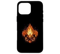Custodia per iPhone 16 Pro Max Campfire Fleur-De-Lis Abstract Scouting Logo Art