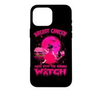 Custodia per iPhone 16 Pro Max Cancro al seno pasticcio con la strega sbagliata personalizzata