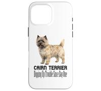 Custodia per iPhone 16 Pro Max Cane Cairn Terrier che scava problemi dal primo animale domestico