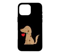 Custodia per iPhone 16 Pro Max Cane con cuore