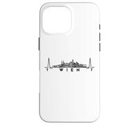 Custodia per iPhone 16 Pro Max Cardiogram Skyline Austria-Wien-Vienna