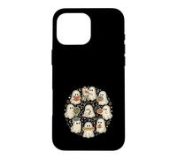Custodia per iPhone 16 Pro Max Carino Fantasma Scuola Studente Insegnante Aut