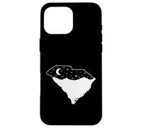 Custodia per iPhone 16 Pro Max Carolina del sud, mappa, con, orizzonte,