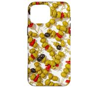 Custodia per iPhone 16 Pro Max Carrello bar retrò Martini modello spiedino oliva da donna