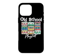 Custodia per iPhone 16 Pro Max Cassette Tape Music 80s Old School Playlist Vintage Eighties