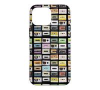 Custodia per iPhone 16 Pro Max Cassette Tapes Nostalgic Mixtape Music Graphic