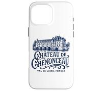 Custodia per iPhone 16 Pro Max Castello di Chenonceau Val de Loire Francia Stampa Marina