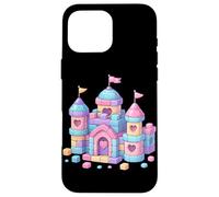 Custodia per iPhone 16 Pro Max Castle Block Building Brick Builder Giocattoli di costruzione