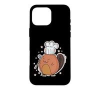 Custodia per iPhone 16 Pro Max Castoro come Chef