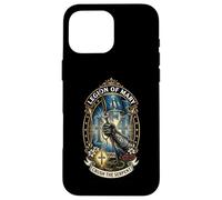 Custodia per iPhone 16 Pro Max Cavaliere cattolico Templare Crociato Crociato Legione di Maria