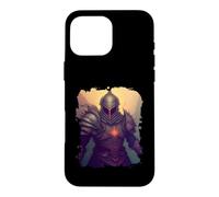 Custodia per iPhone 16 Pro Max Cavaliere fantasy epico un eroe nell'ombra