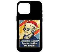 Custodia per iPhone 16 Pro Max Checks And Balances Alexander Hamilton Babbo Natale Natale