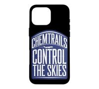Custodia per iPhone 16 Pro Max Chemtrails Teoria della cospirazione e controllo segreto del tempo