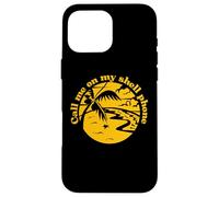 Custodia per iPhone 16 Pro Max Chiamami sul mio telefono Shell Ocean Beach Vibe