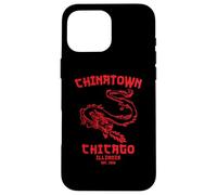 Custodia per iPhone 16 Pro Max Chicago Chinatown Illinois Cinese Americano Loop South Side