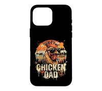 Custodia per iPhone 16 Pro Max Chicken Dad Fathers Day