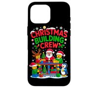 Custodia per iPhone 16 Pro Max Christmas Building Crew Costume Master Builder Block Xmas